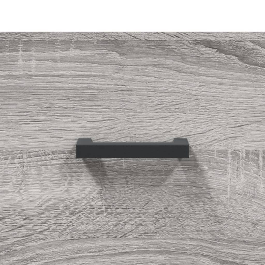 Hoge kast 69,5x34x180 cm bewerkt hout grijs sonoma eikenkleurig