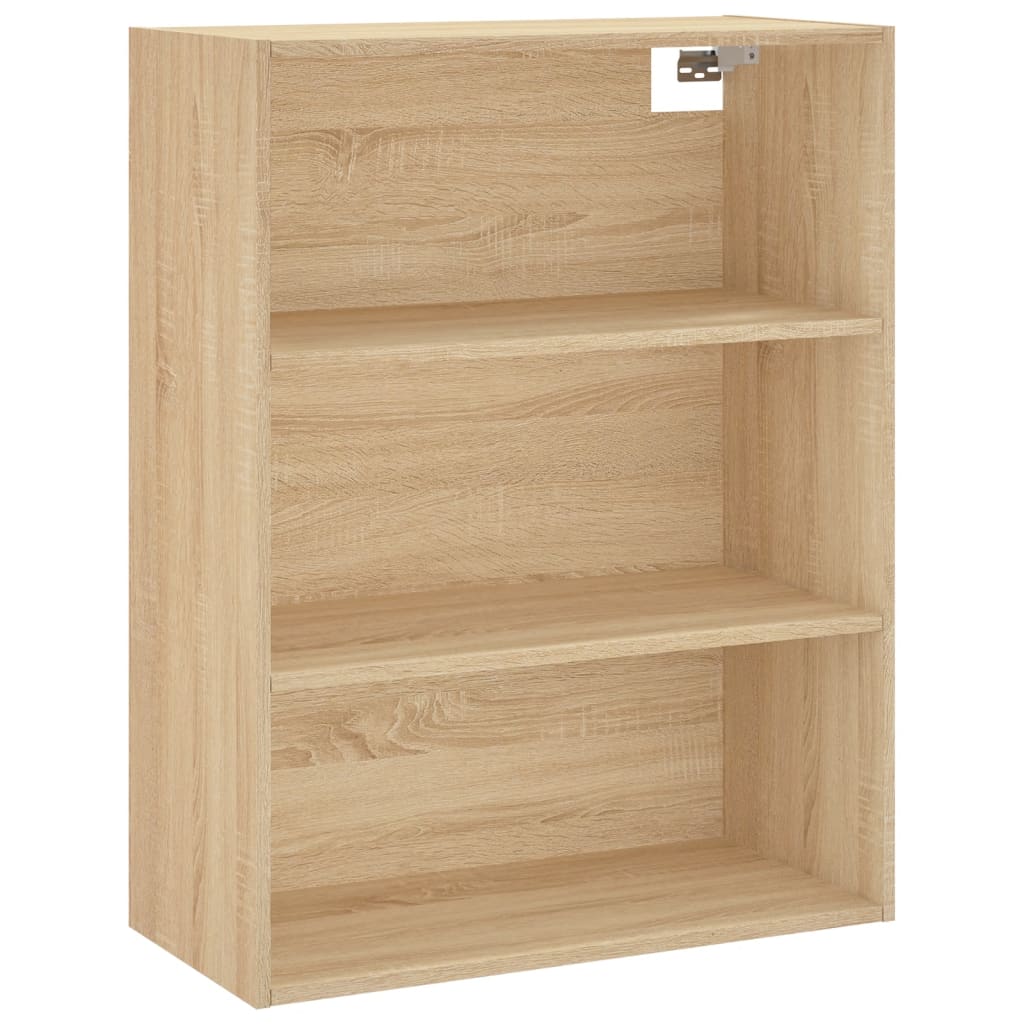 Hoge kast 69,5x34x180 cm bewerkt hout sonoma eikenkleurig