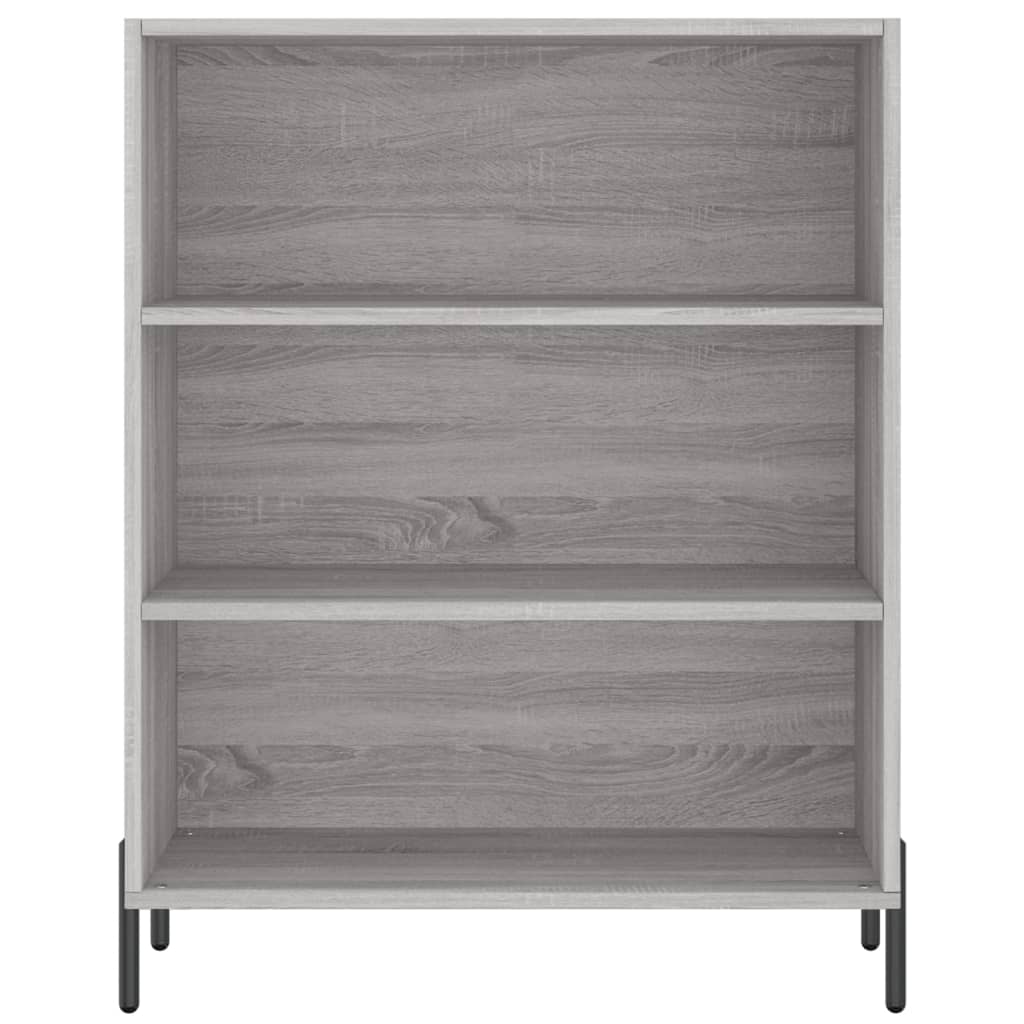 Hoge kast 69,5x32,5x180 cm bewerkt hout grijs sonoma eikenkleur
