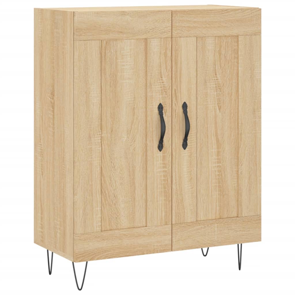 Hoge kast 69,5x34x180 cm bewerkt hout sonoma eikenkleurig