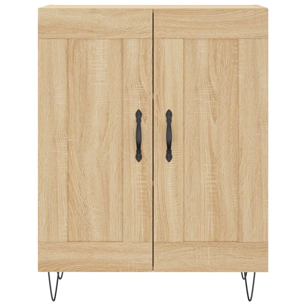 Hoge kast 69,5x34x180 cm bewerkt hout sonoma eikenkleurig