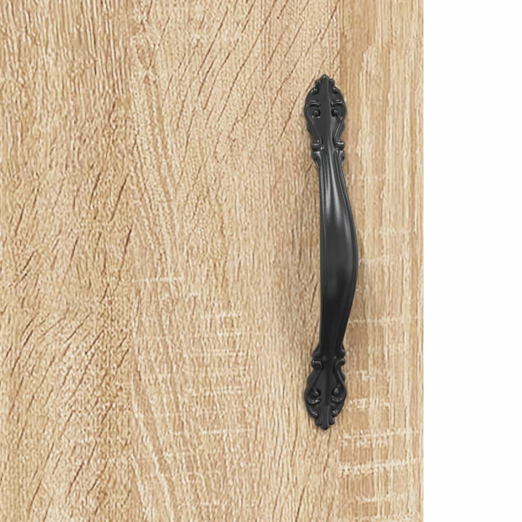 Hoge kast 69,5x34x180 cm bewerkt hout sonoma eikenkleurig