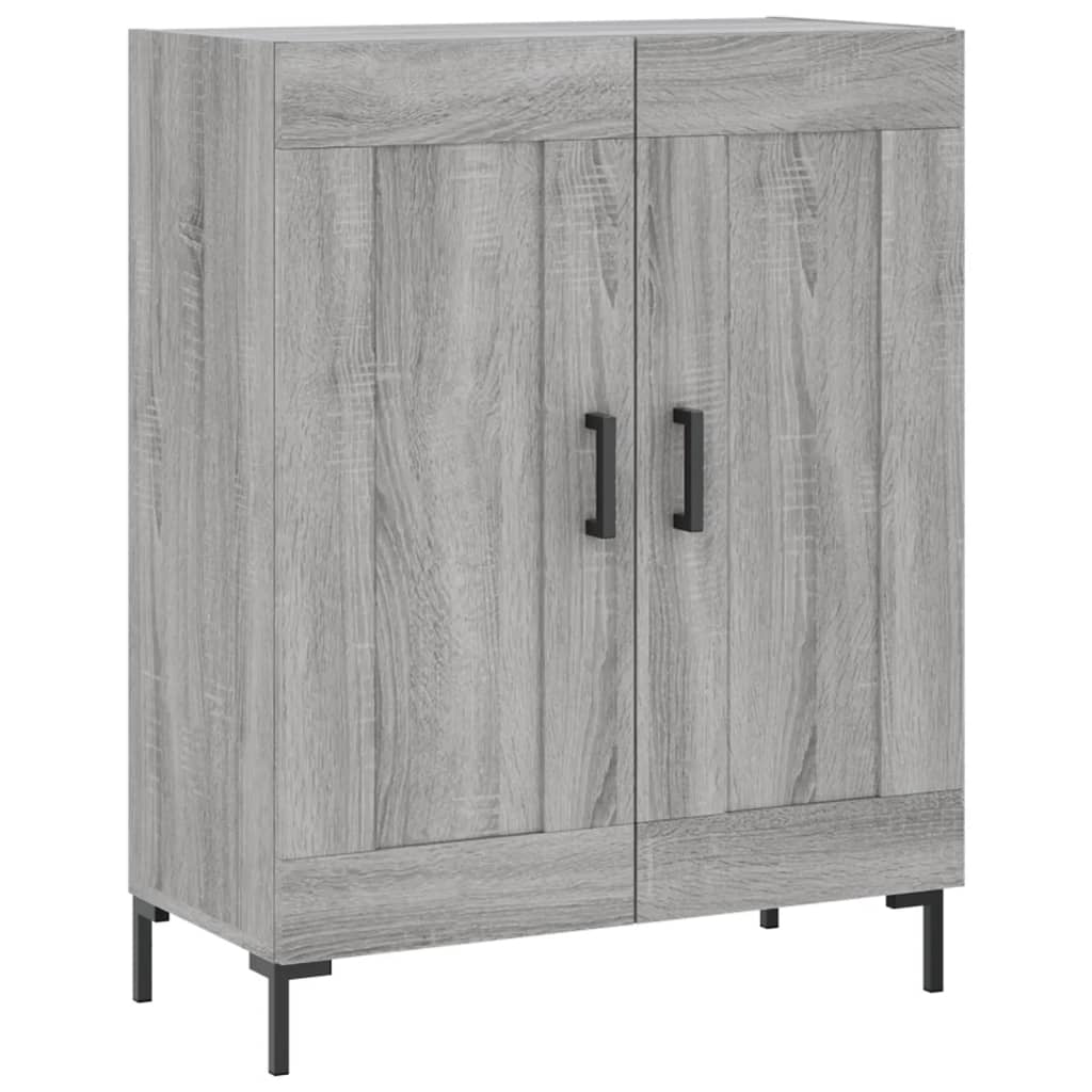 Hoge kast 69,5x34x180 cm bewerkt hout grijs sonoma eikenkleurig