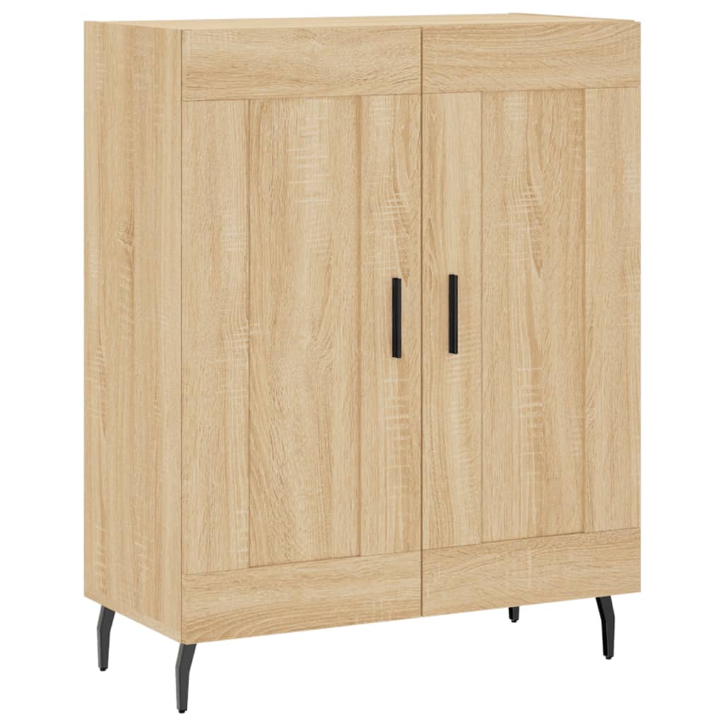 Hoge kast 69,5x34x180 cm bewerkt hout sonoma eikenkleurig