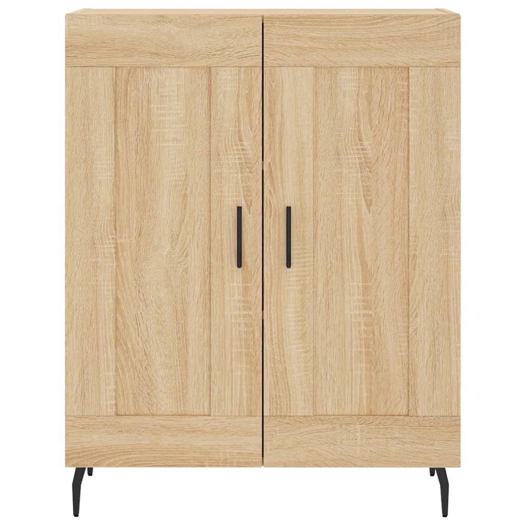 Hoge kast 69,5x34x180 cm bewerkt hout sonoma eikenkleurig