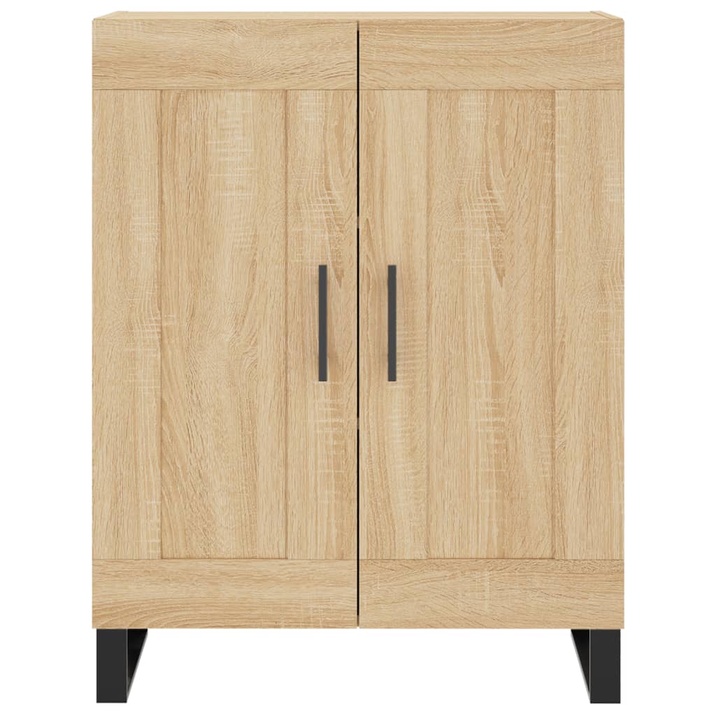 Hoge kast 69,5x34x180 cm bewerkt hout sonoma eikenkleurig