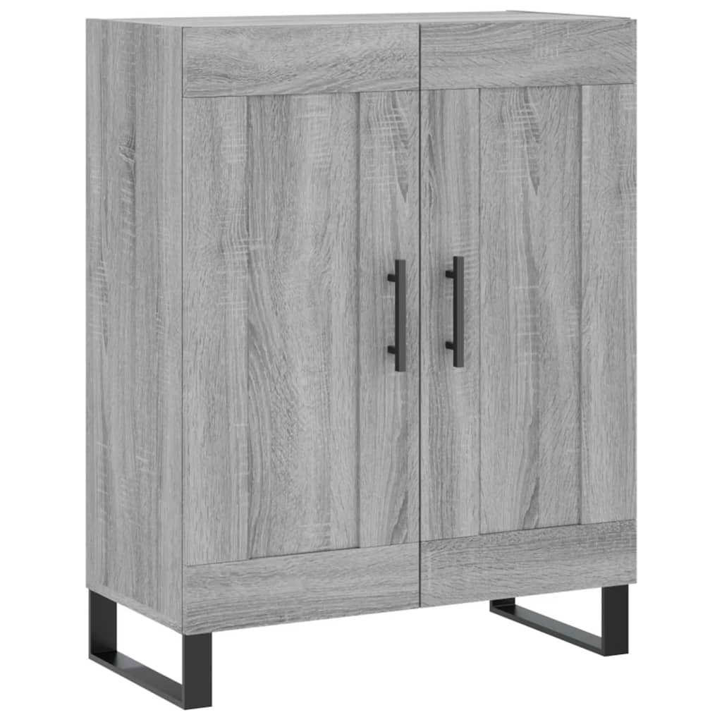 Hoge kast 69,5x34x180 cm bewerkt hout grijs sonoma eikenkleurig