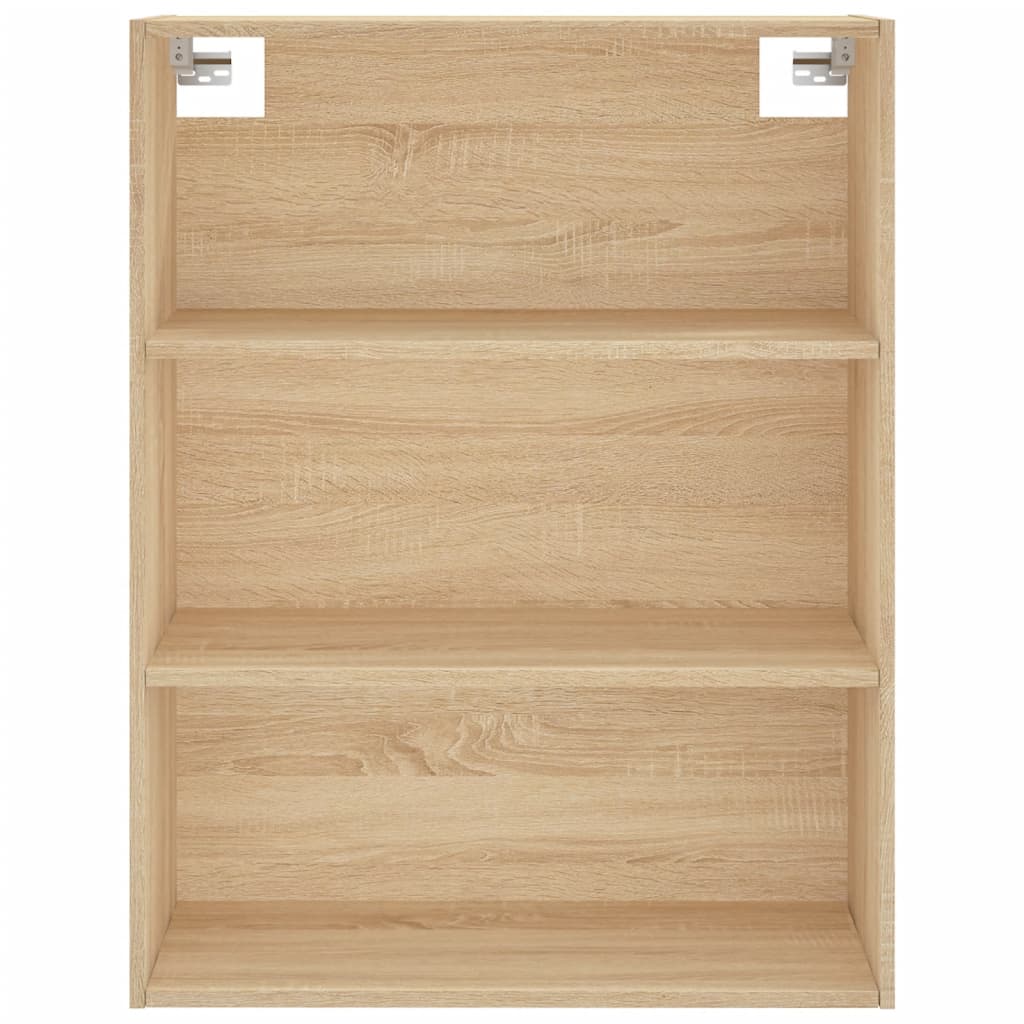 Hoge kast 69,5x34x180 cm bewerkt hout sonoma eikenkleurig