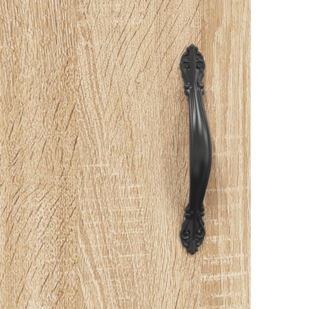 Hoge kast 69,5x34x180 cm bewerkt hout sonoma eikenkleurig