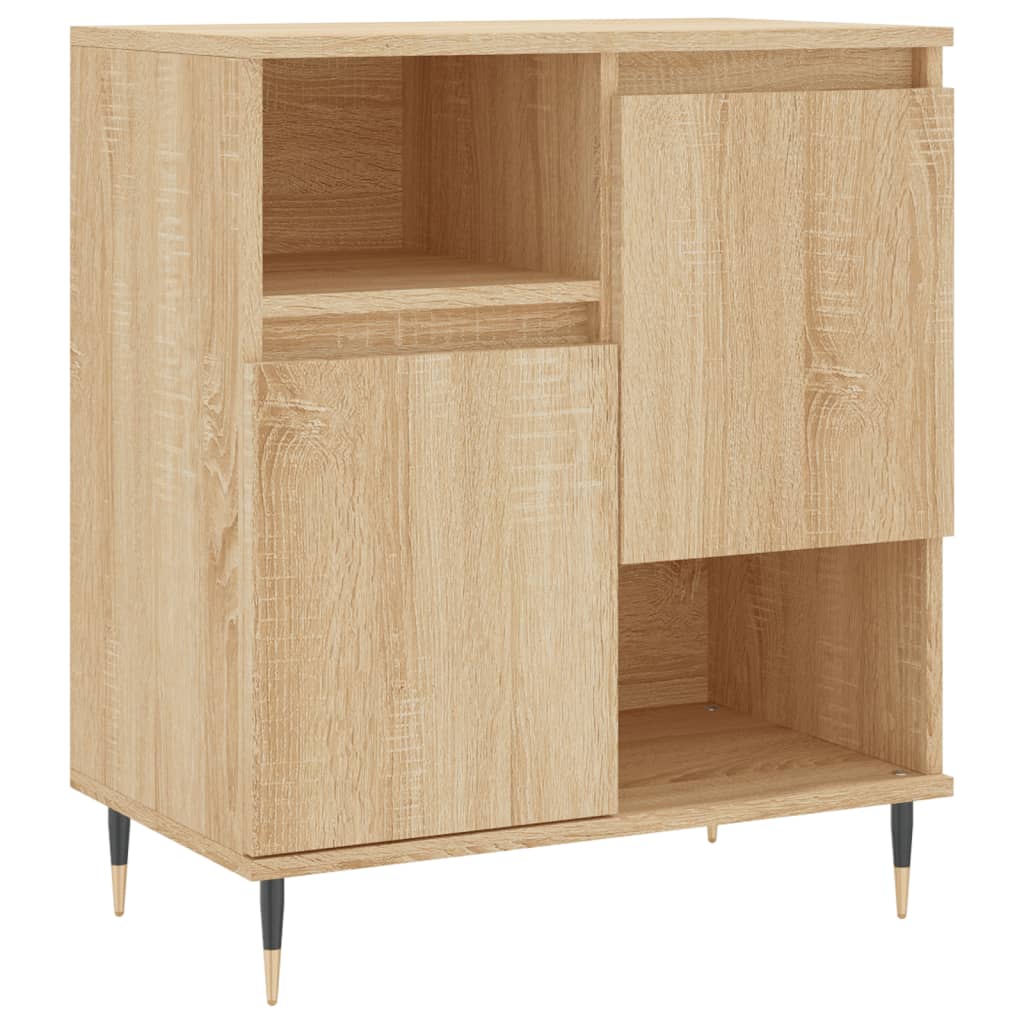Dressoirs 3 st bewerkt hout sonoma eiken