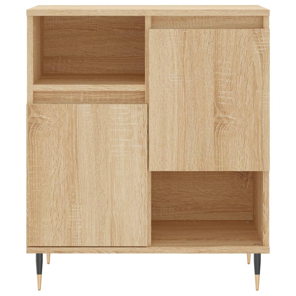 Dressoirs 3 st bewerkt hout sonoma eiken