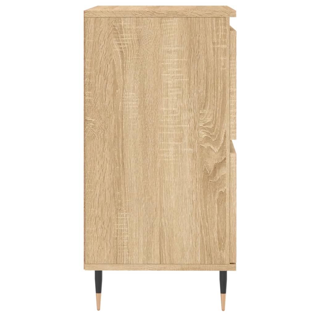 Dressoirs 2 st bewerkt hout sonoma eikenkleurig