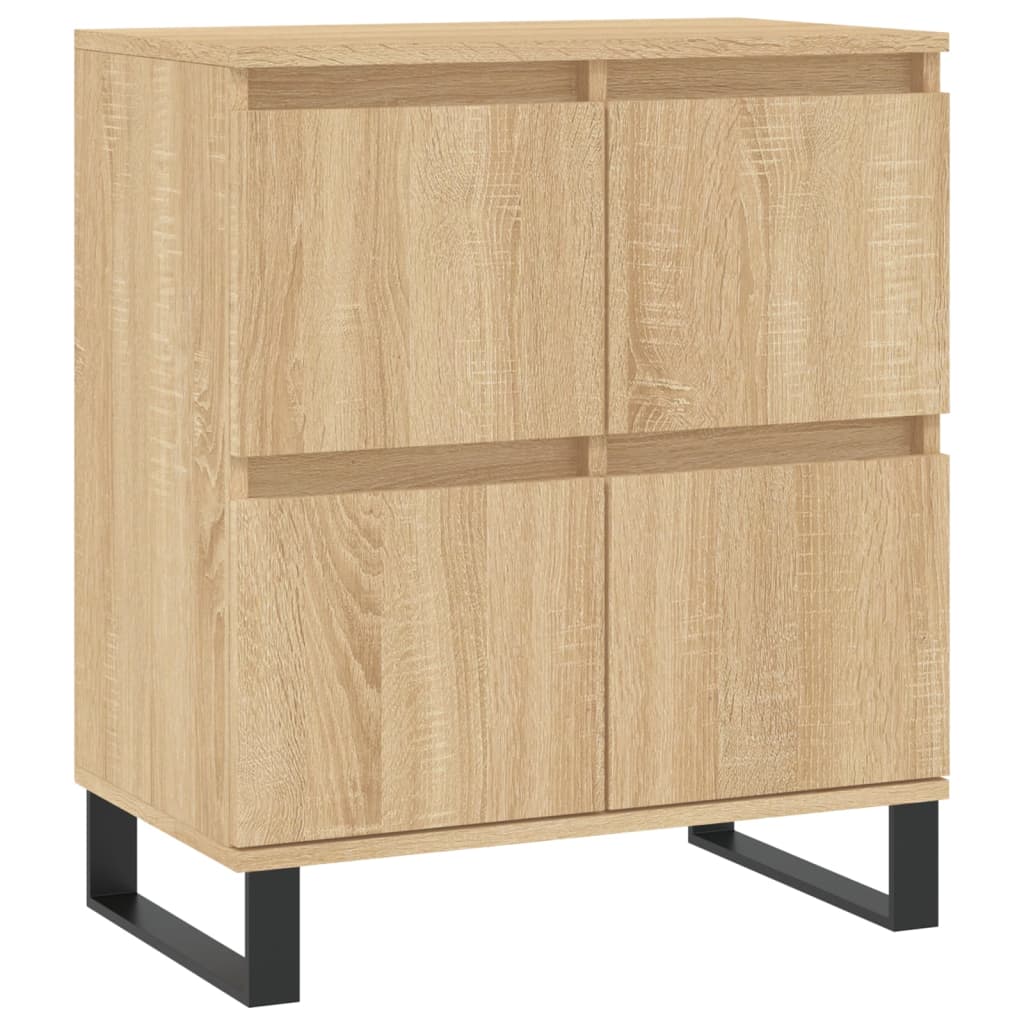 Dressoirs 2 st bewerkt hout sonoma eikenkleurig