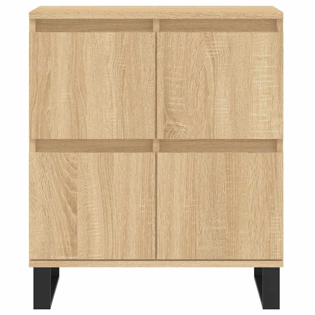 Dressoirs 2 st bewerkt hout sonoma eikenkleurig