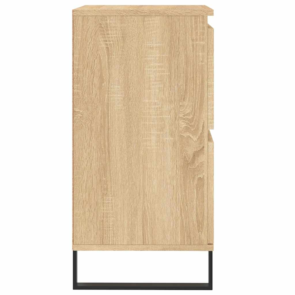 Dressoirs 2 st bewerkt hout sonoma eikenkleurig