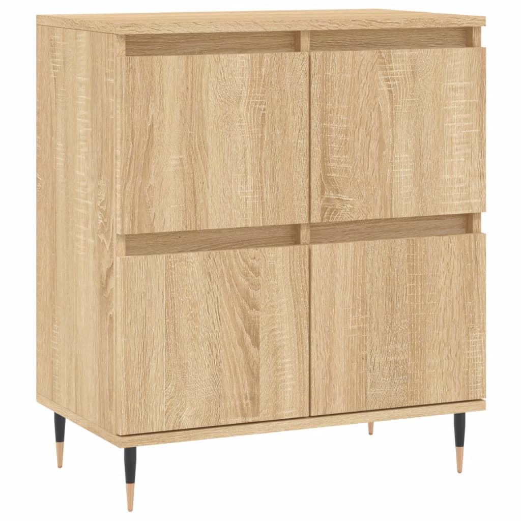 Dressoirs 3 st bewerkt hout sonoma eiken