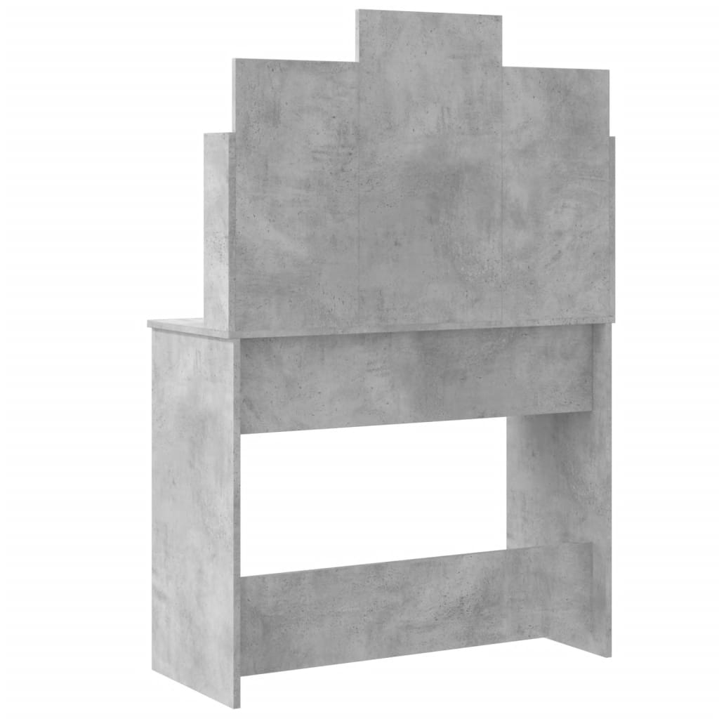 Kaptafel met LED-verlichting 96x40x142 cm betongrijs