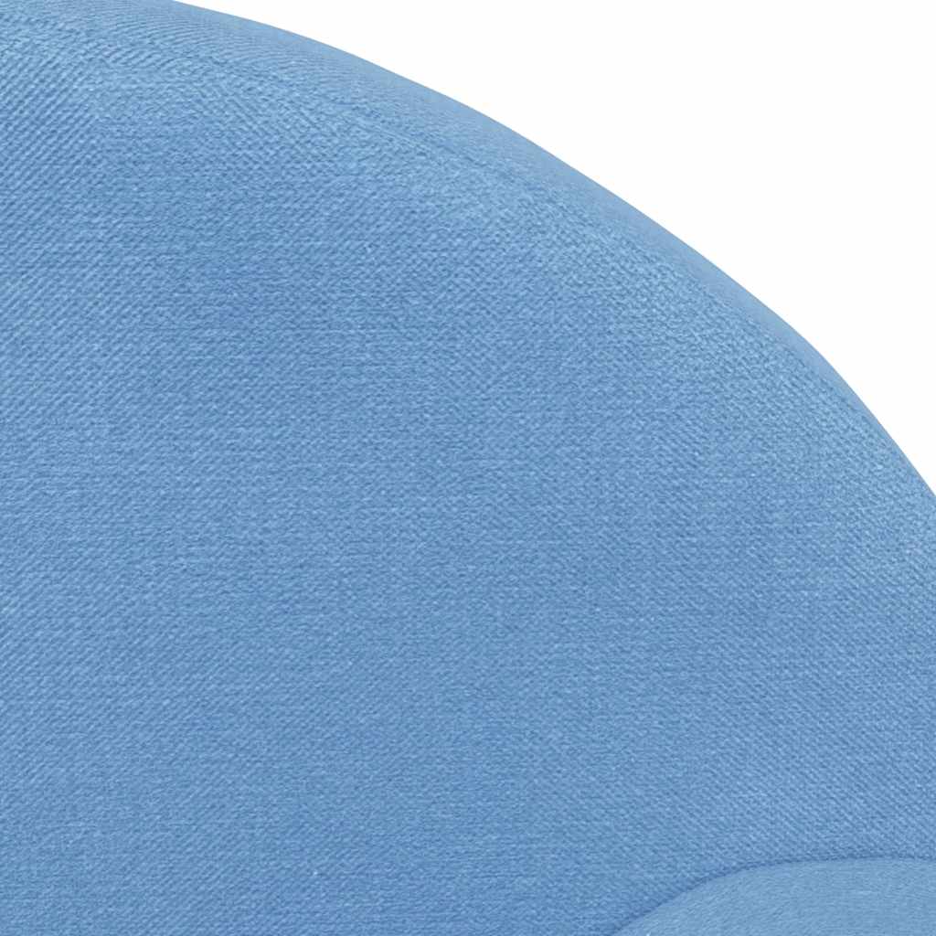 Kinderbank zacht pluche blauw