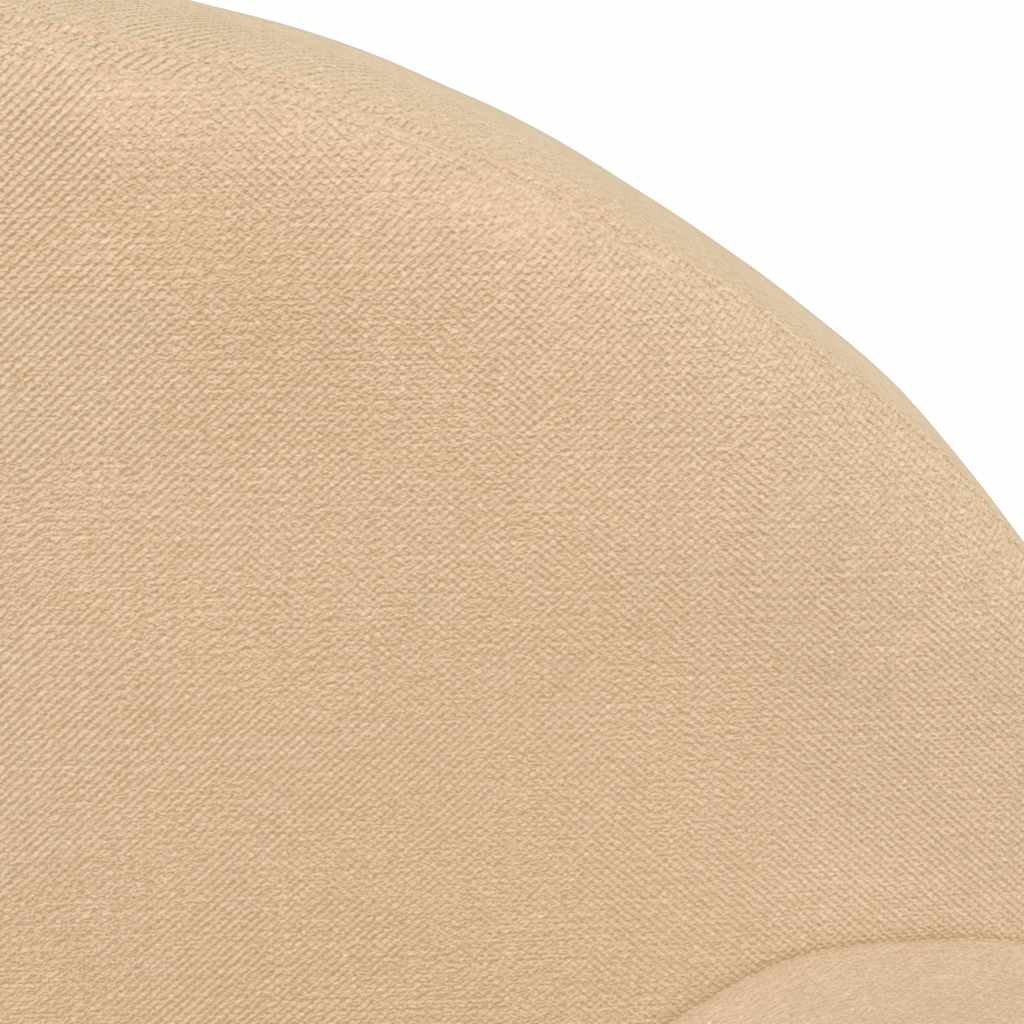 Kinderslaapbank zacht pluche crèmekleurig