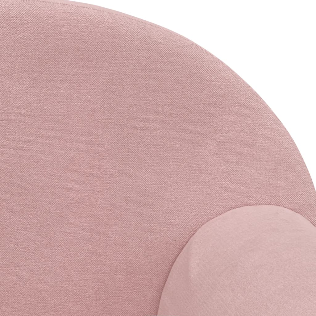 Kinderslaapbank 2-zits zacht pluche roze