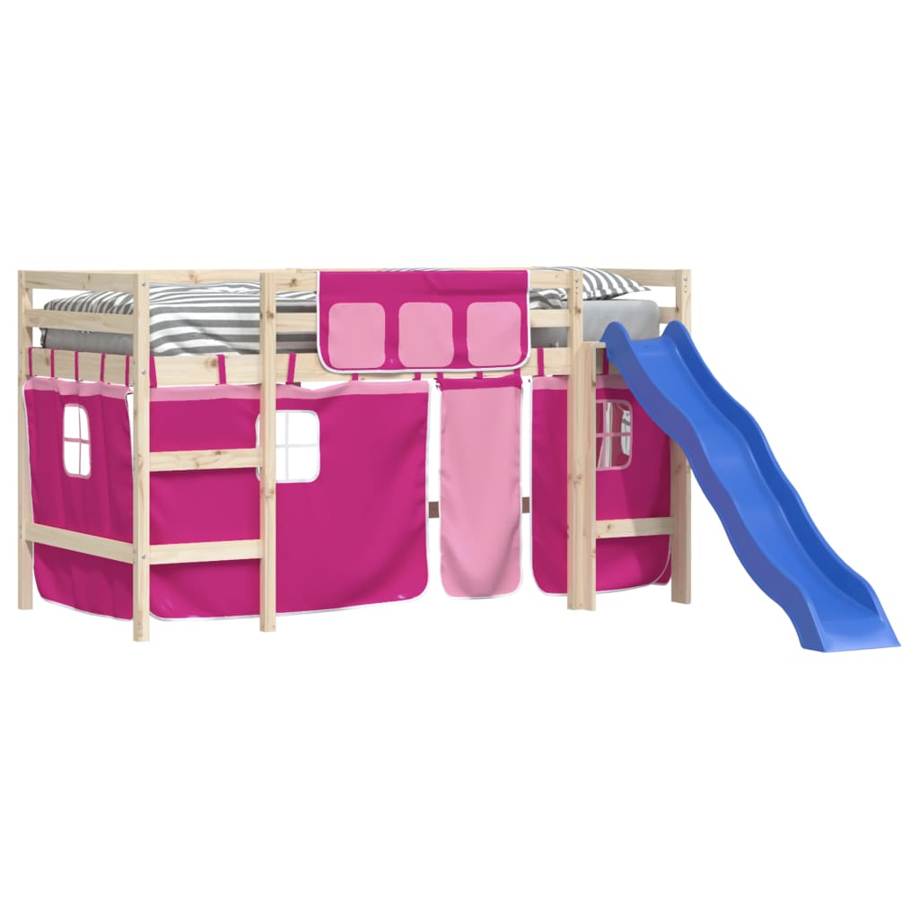 Gordijnen voor hoogslaper polyester roze