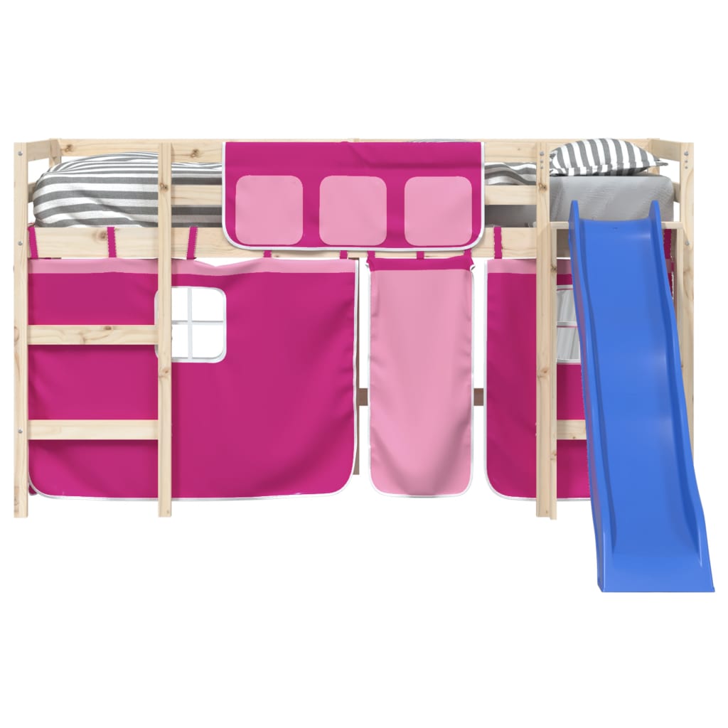 Gordijnen voor hoogslaper polyester roze