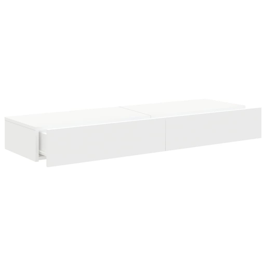 Tv-meubelen 2 st met LED-verlichting 60x35x15,5 cm wit