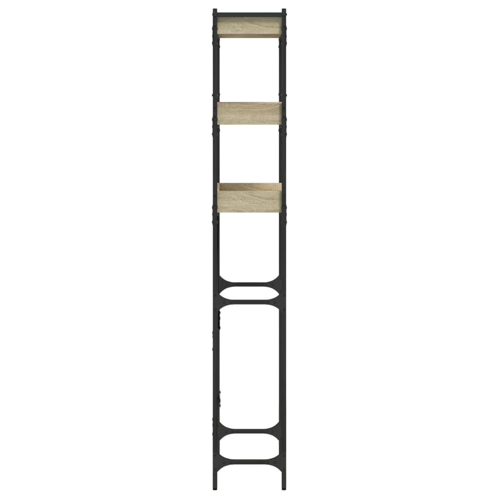Wasmachinekast 67x25x163 cm bewerkt hout sonoma eikenkleurig