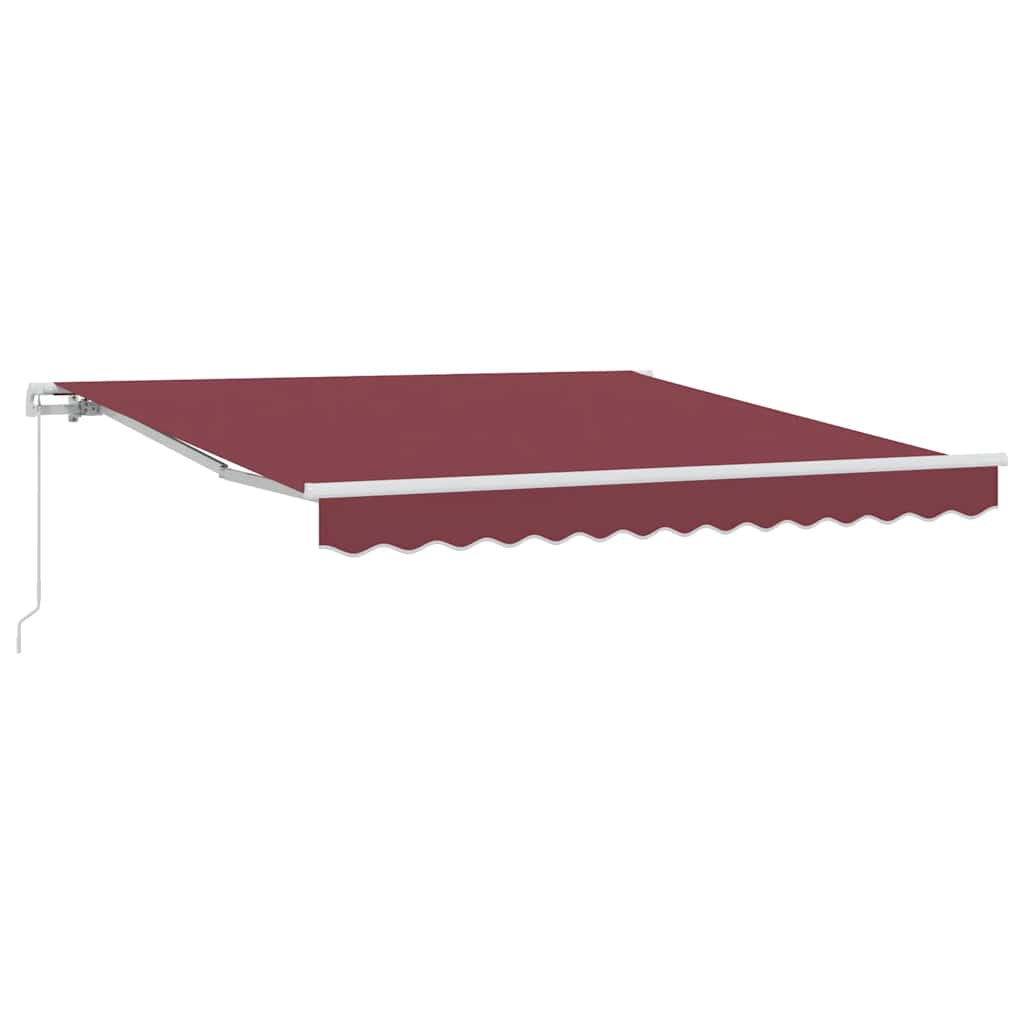 Luifel handmatig uittrekbaar 300x250 cm bordeauxrood