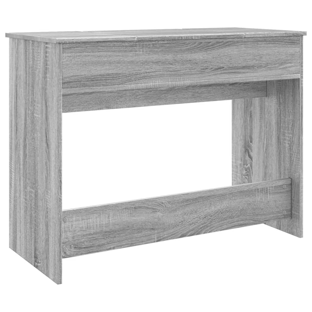Kaptafel met spiegel 100x45x76 cm grijs sonoma eikenkleurig