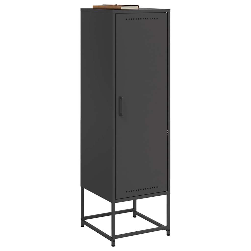 Hoge kast 36x39x123 cm staal zwart