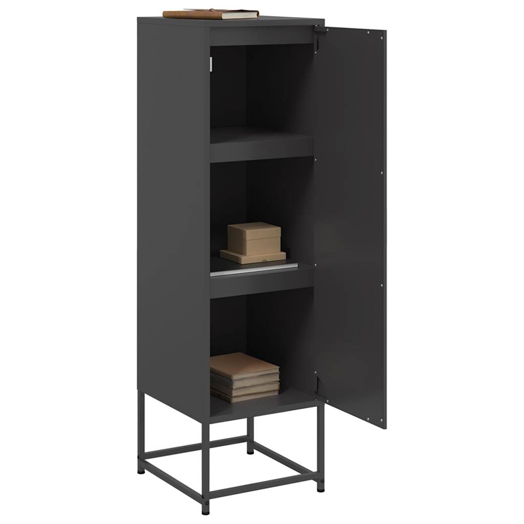 Hoge kast 36x39x123 cm staal zwart