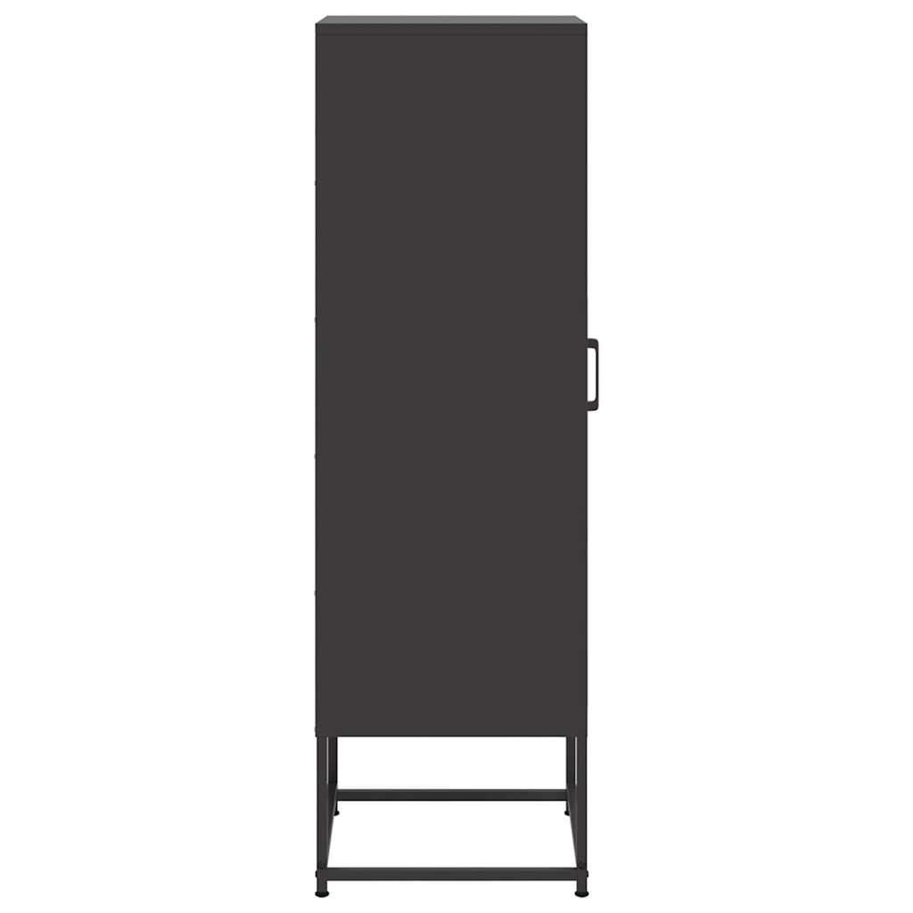 Hoge kast 36x39x123 cm staal zwart