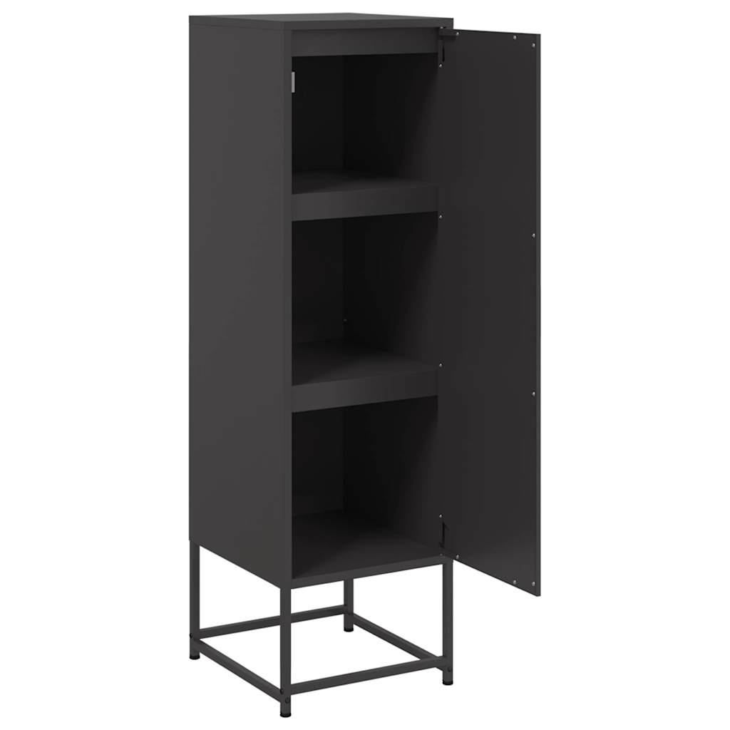 Hoge kast 36x39x123 cm staal zwart