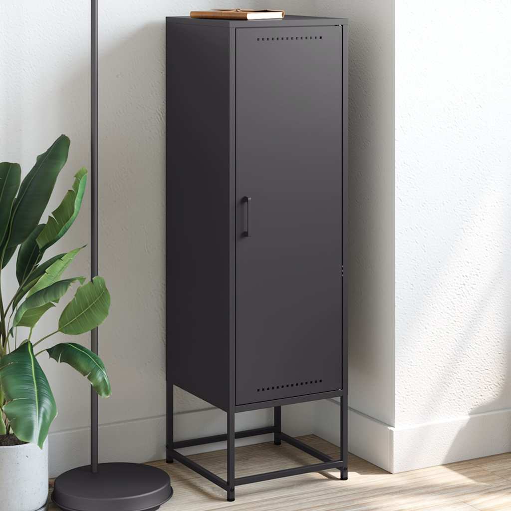 Hoge kast 36x39x123 cm staal zwart