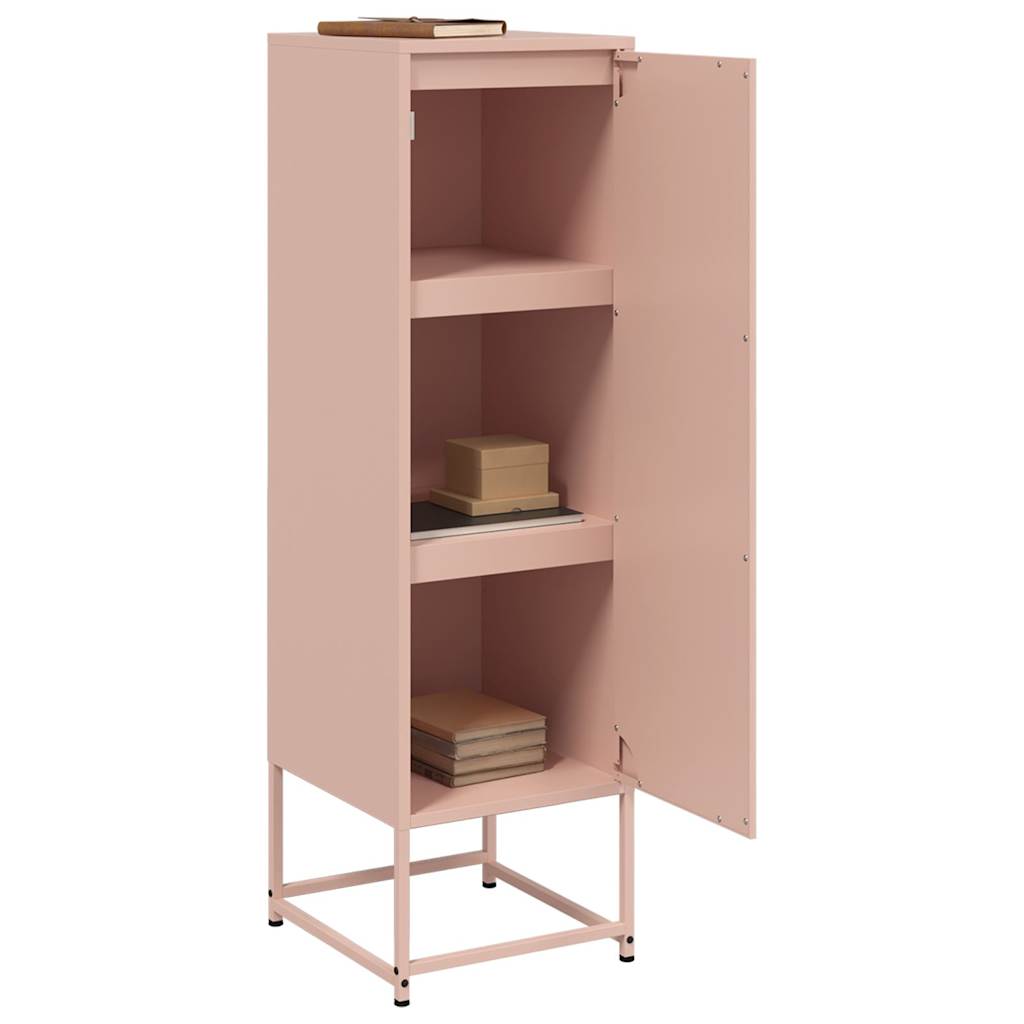 Hoge kast 36x39x123 cm staal roze