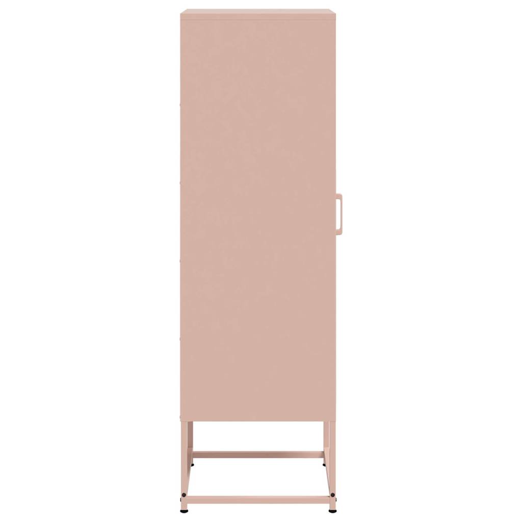 Hoge kast 36x39x123 cm staal roze
