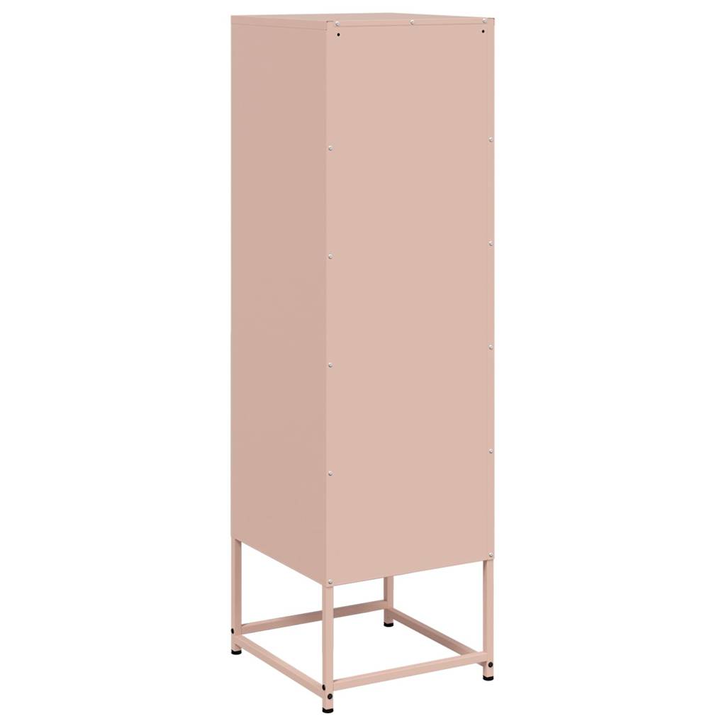 Hoge kast 36x39x123 cm staal roze