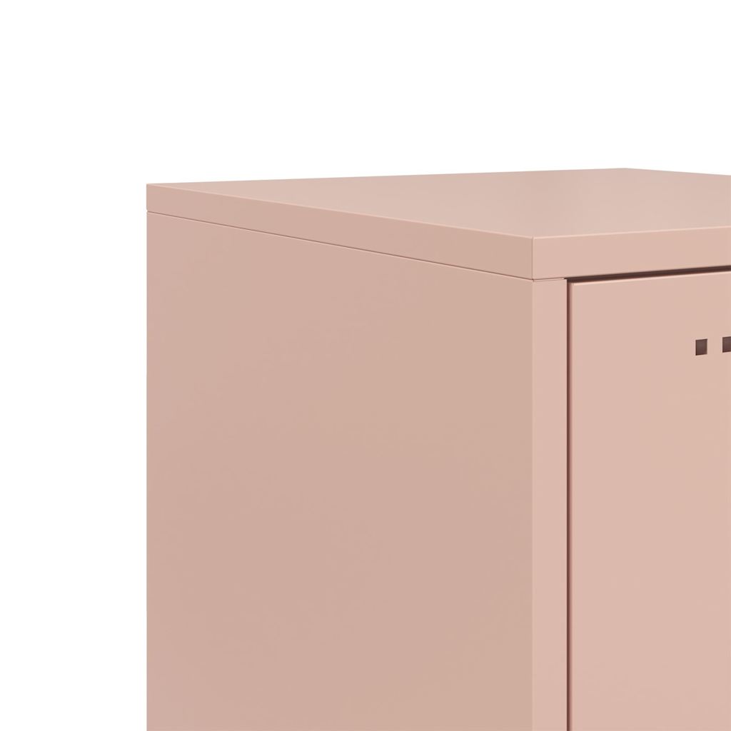 Hoge kast 36x39x123 cm staal roze