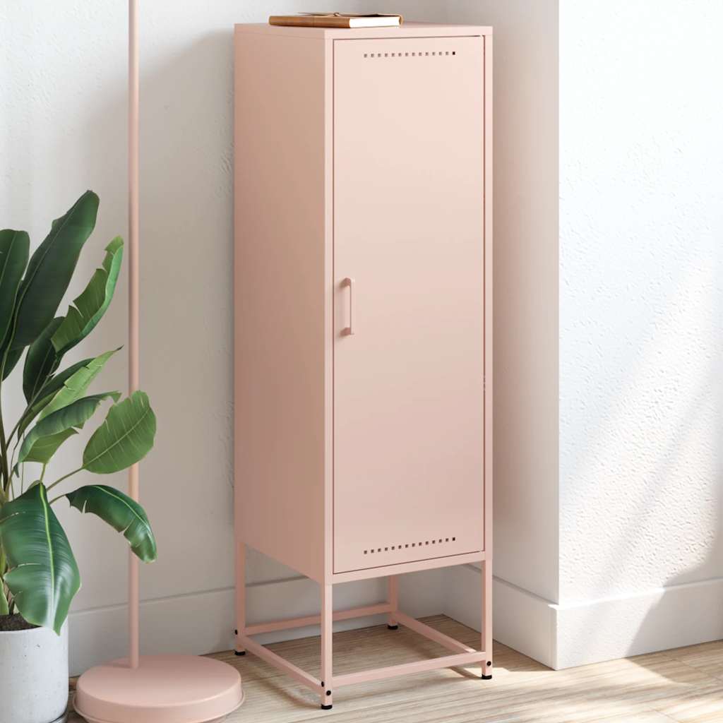 Hoge kast 36x39x123 cm staal roze