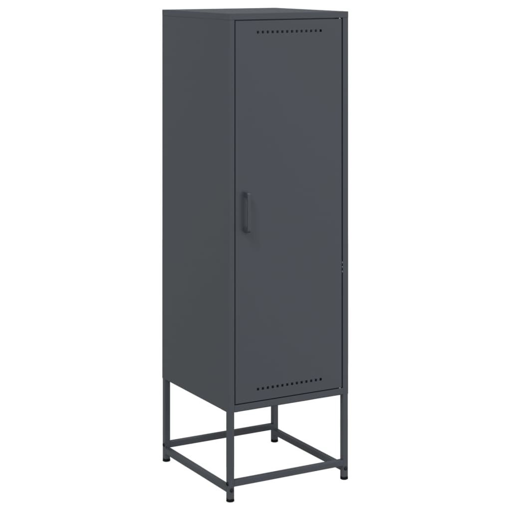 Hoge kast 36x39x123 cm staal antracietkleurig