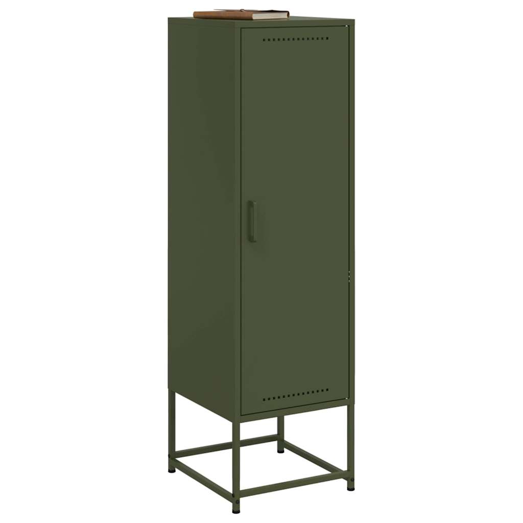 Hoge kast 36x39x123 cm staal olijfgroen