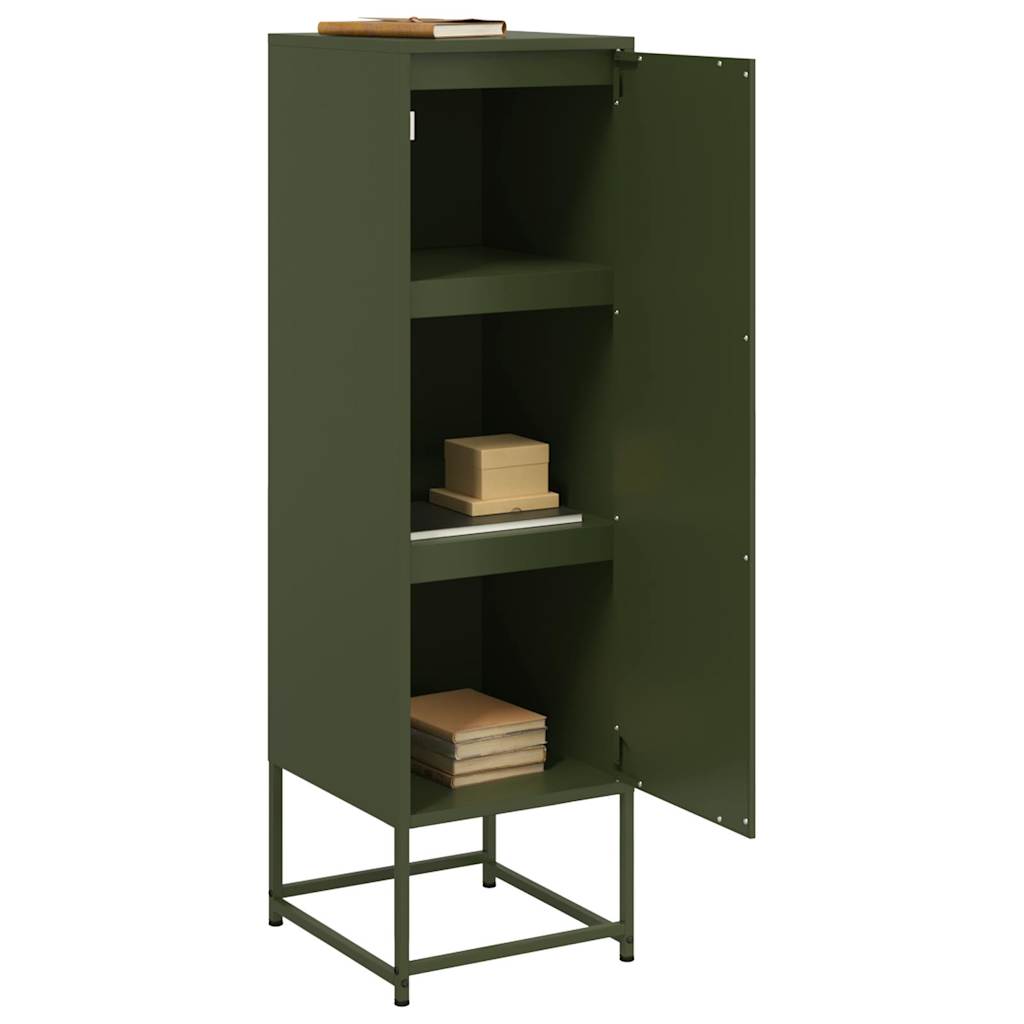 Hoge kast 36x39x123 cm staal olijfgroen