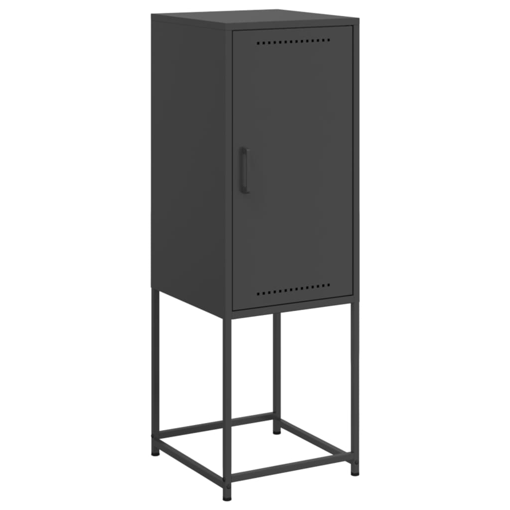 Hoge kast 36x39x107 cm staal zwart