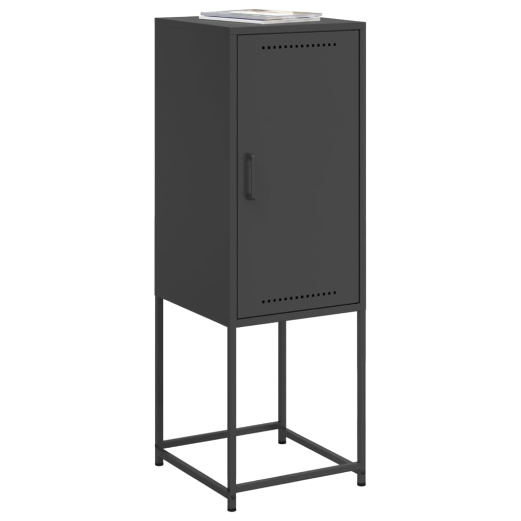 Hoge kast 36x39x107 cm staal zwart