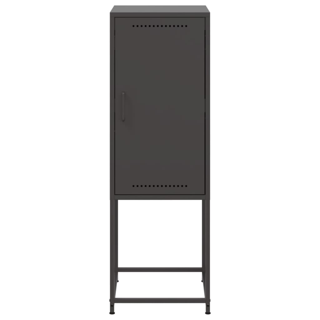 Hoge kast 36x39x107 cm staal zwart