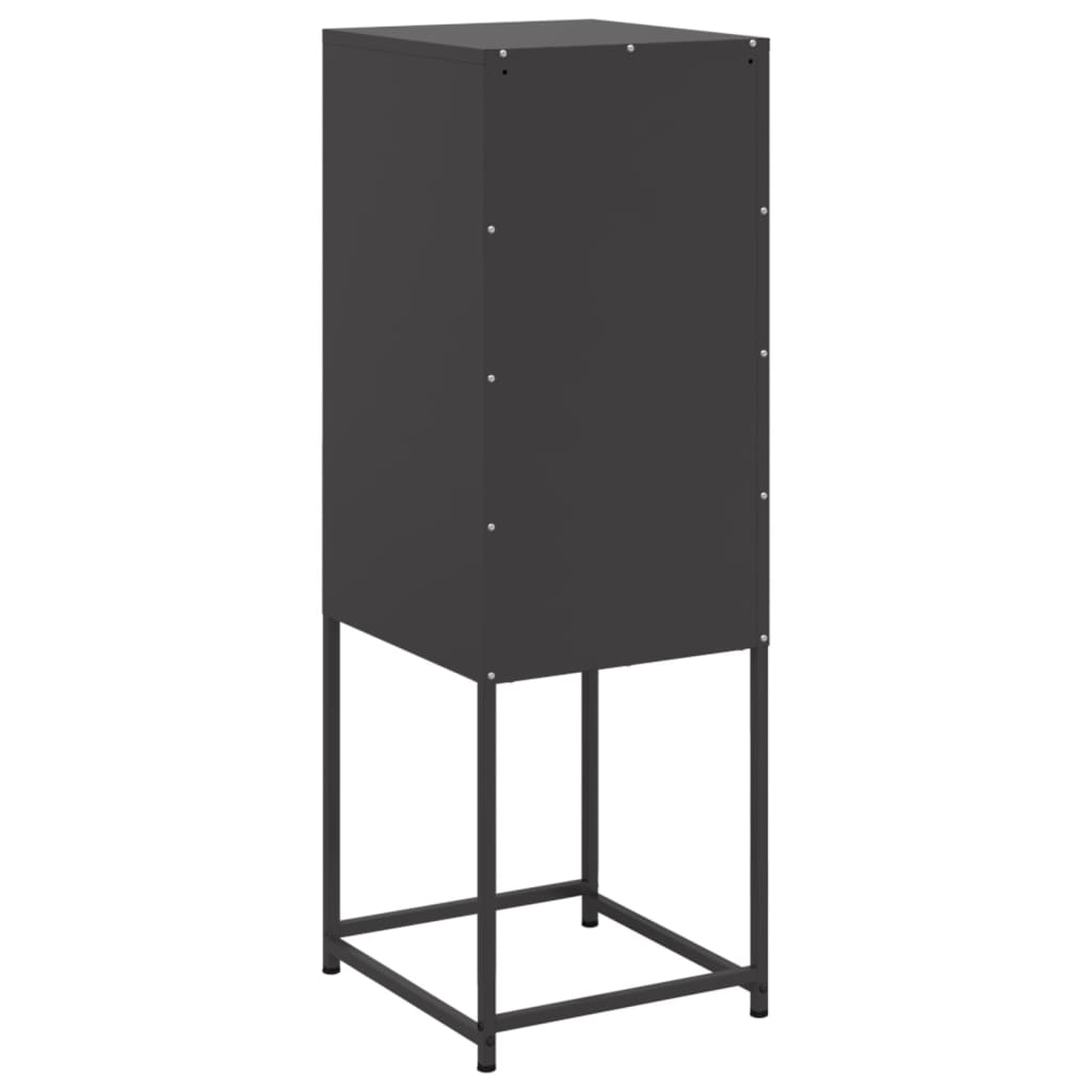 Hoge kast 36x39x107 cm staal zwart