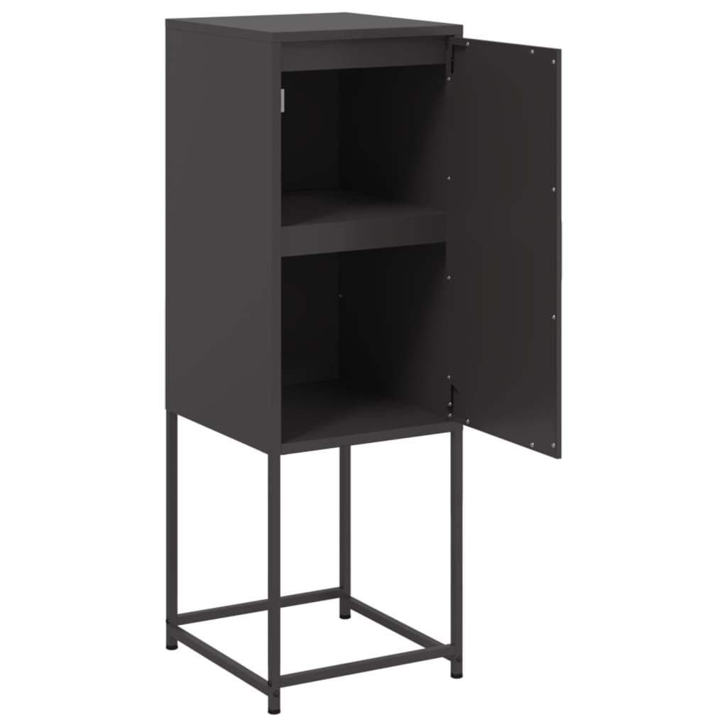 Hoge kast 36x39x107 cm staal zwart