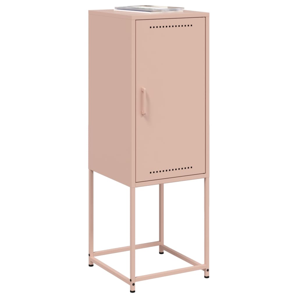 Hoge kast 36x39x107 cm staal roze