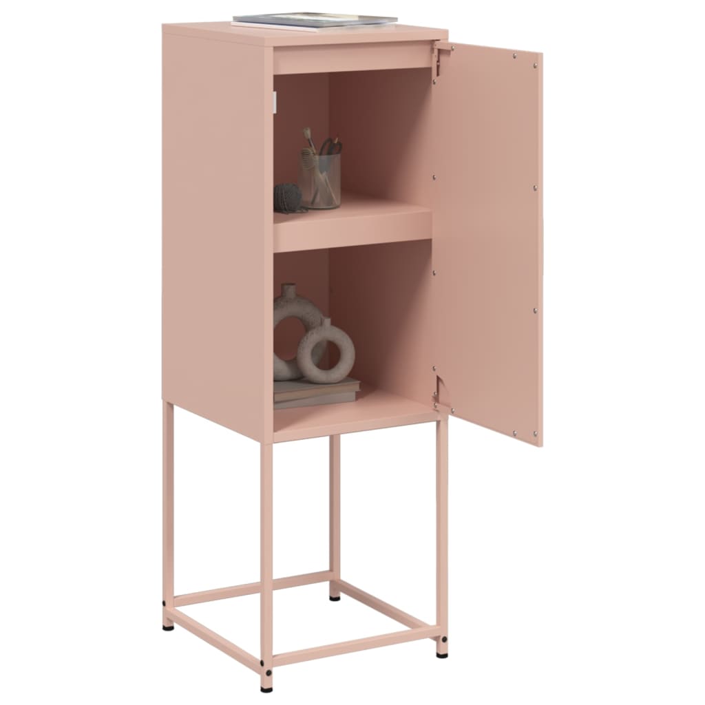 Hoge kast 36x39x107 cm staal roze